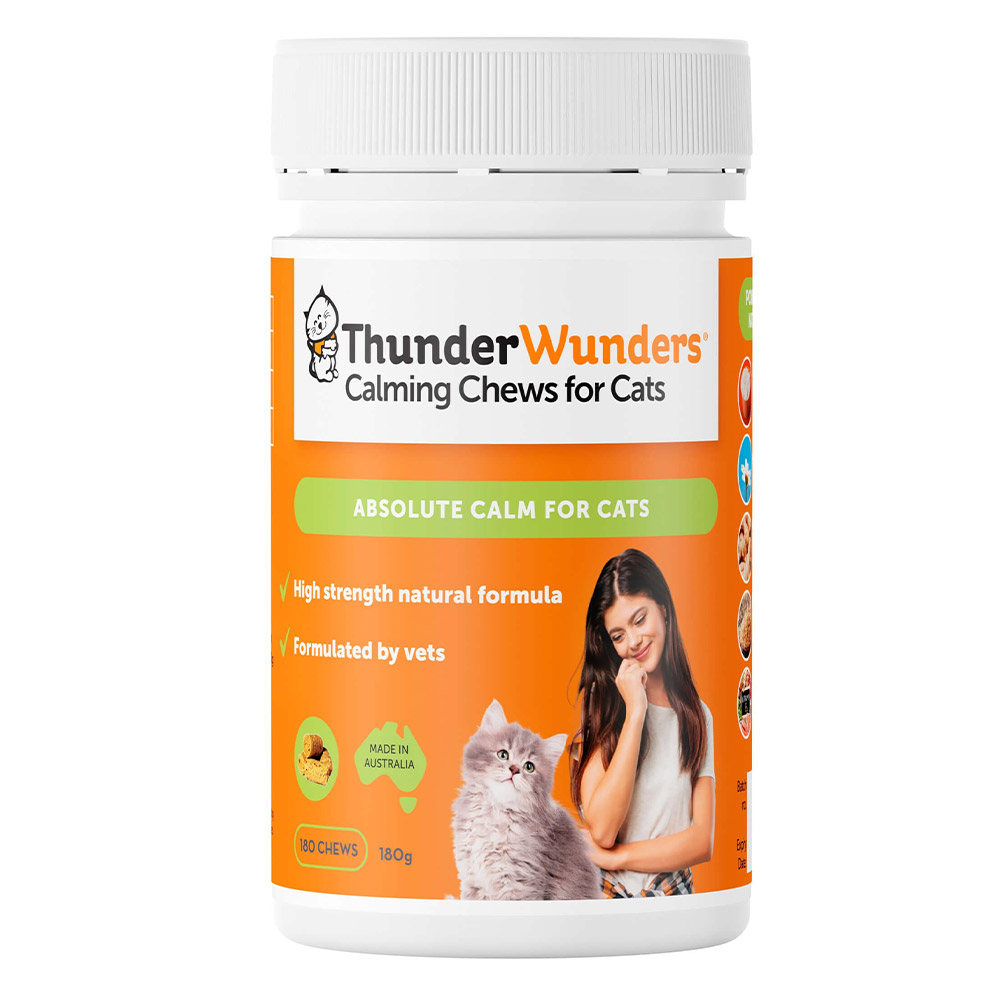 Thunder Wunder Calming Chews For Cats for Cat Supplies