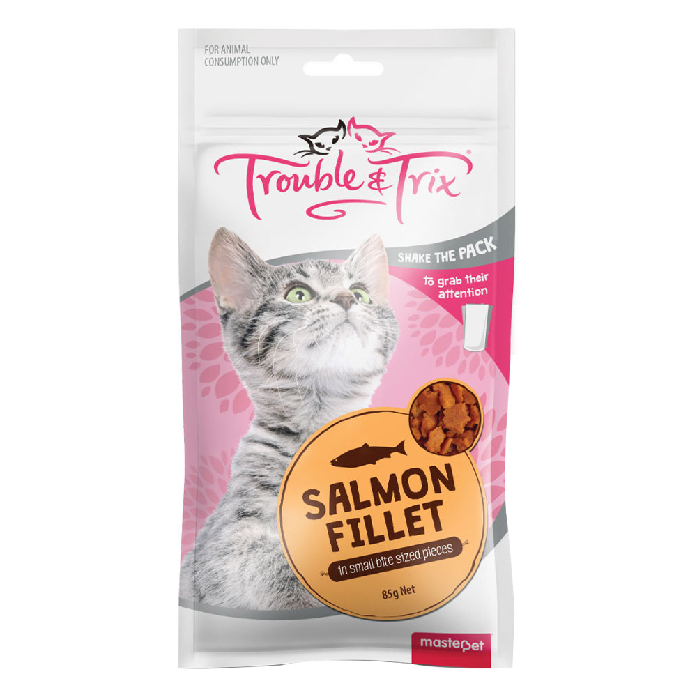 Trouble & Trix Salmon Fillet Cat Treats for Cat Supplies