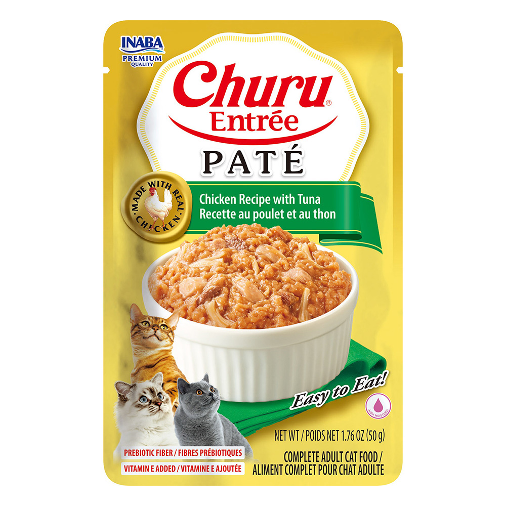 Inaba Churu Entree Pate Chicken Recipe with Tuna Wet Cat Food
