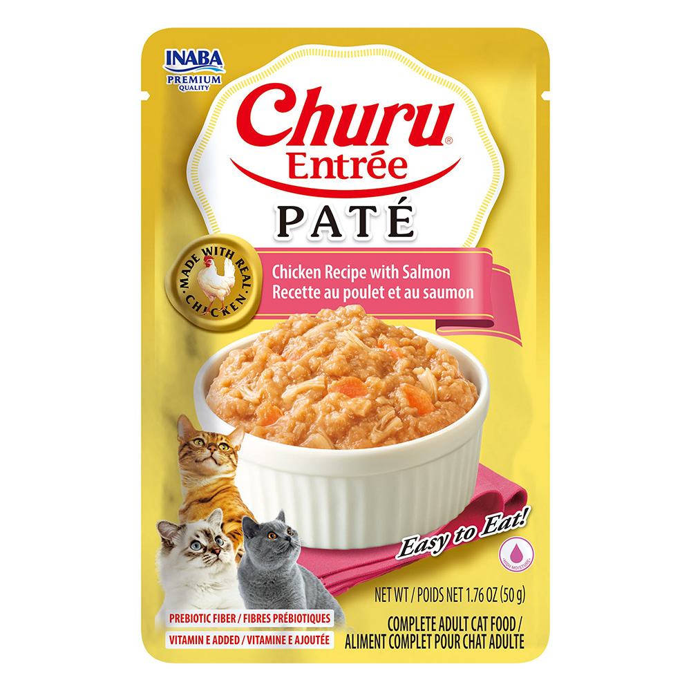 Inaba Churu Entree Pate Chicken Recipe with Salmon Wet Cat Food