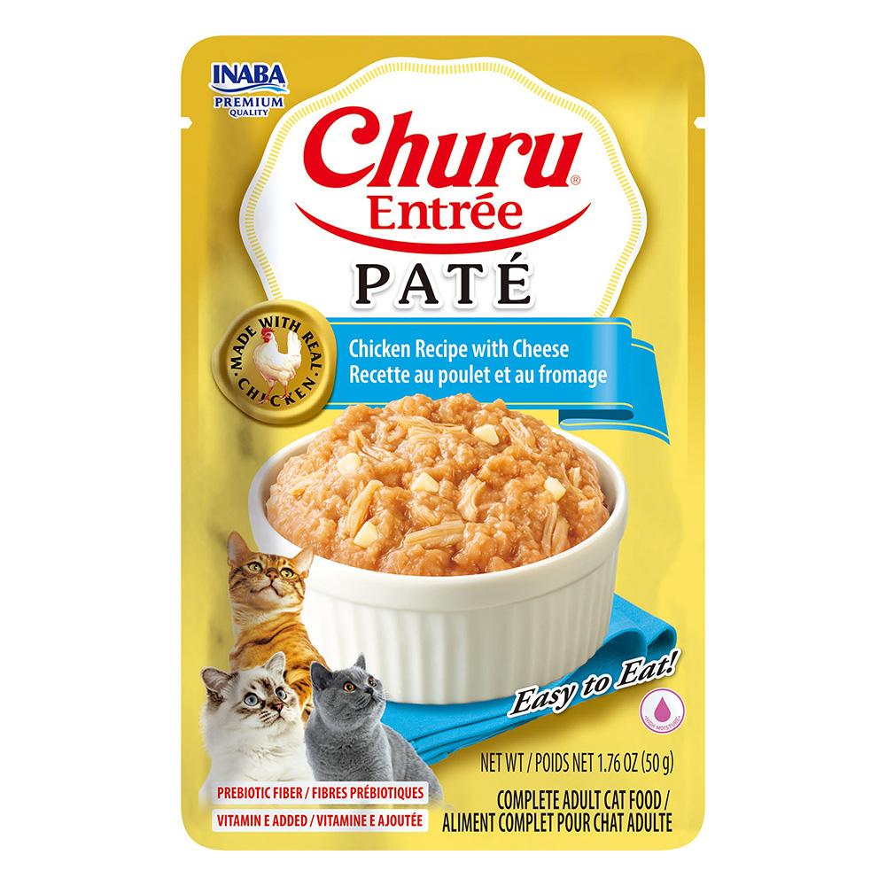 Inaba Churu Entree Pate Chicken Recipe with Cheese Wet Cat Food