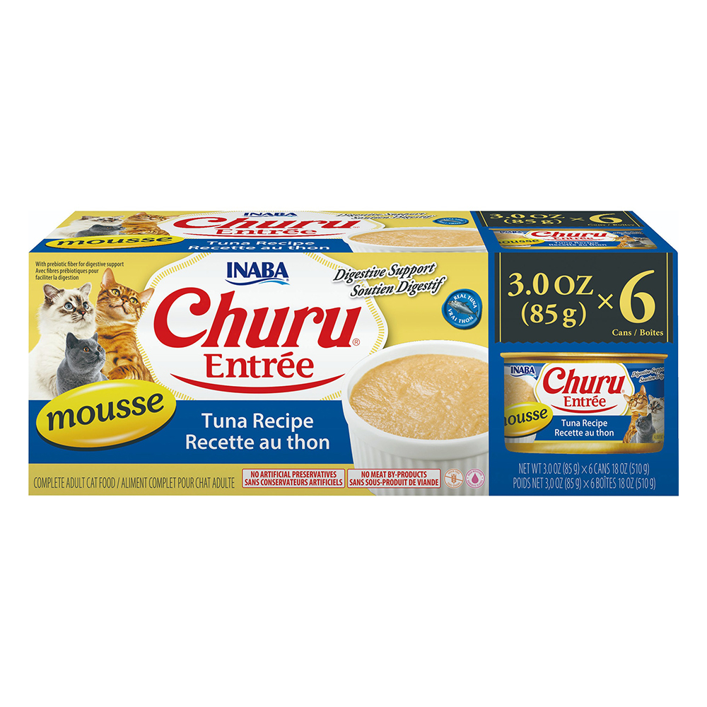Inaba Churu Entree Mousse Tuna Recipe Canned Wet Cat Food