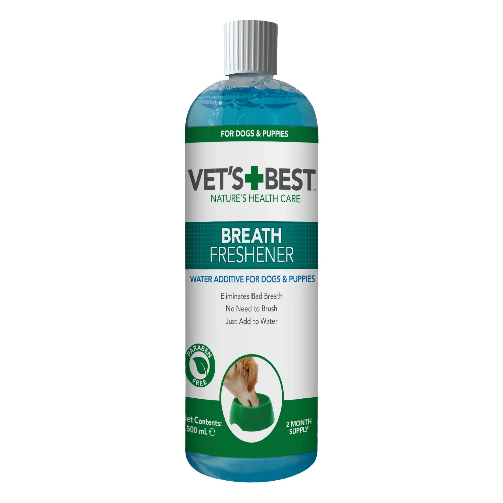 Vet's Best Nature's Health Care Breath Freshener Water Addictive for Dogs & Puppies for Dog Supplies