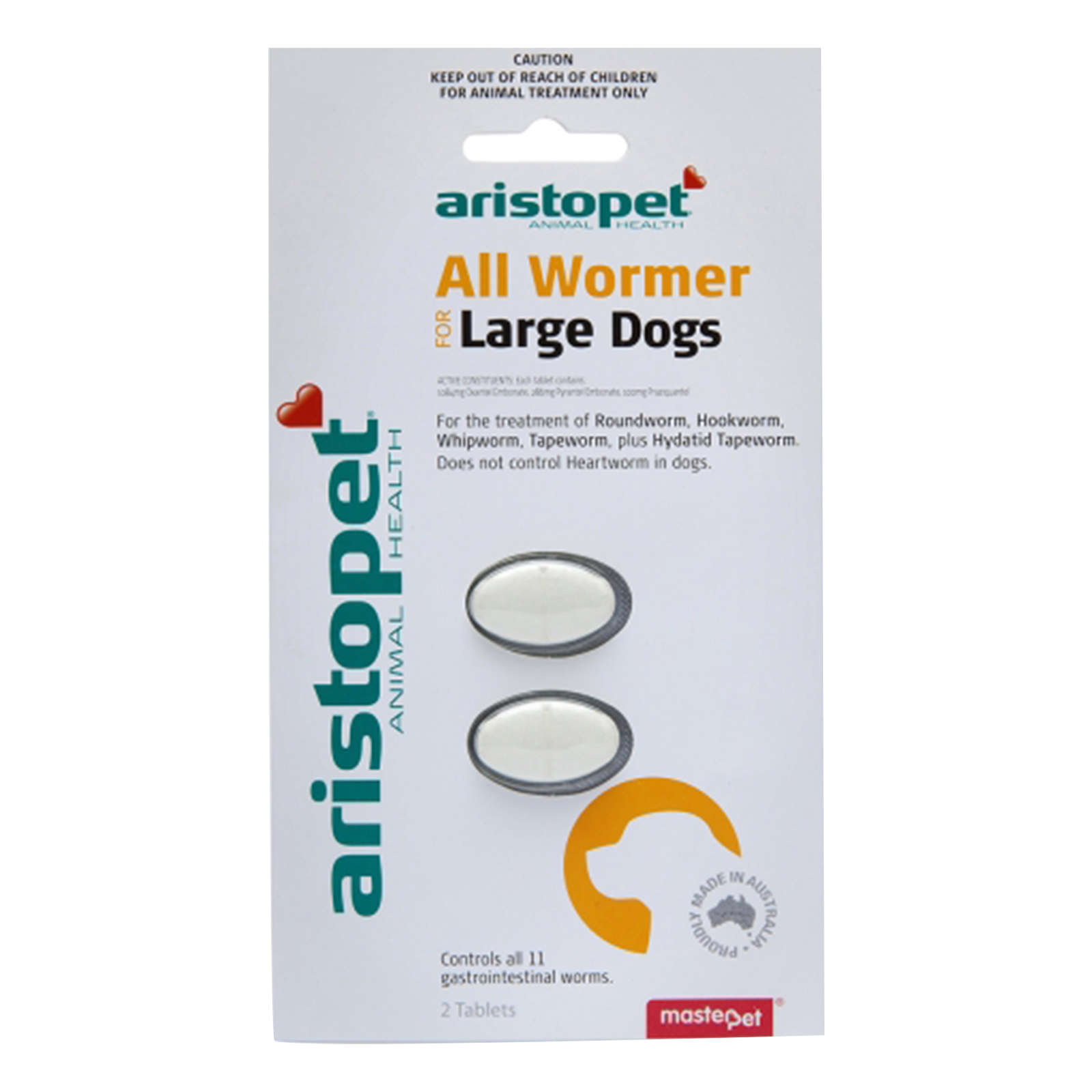 Aristopet Allwormers For Large Dogs 20 Kgs