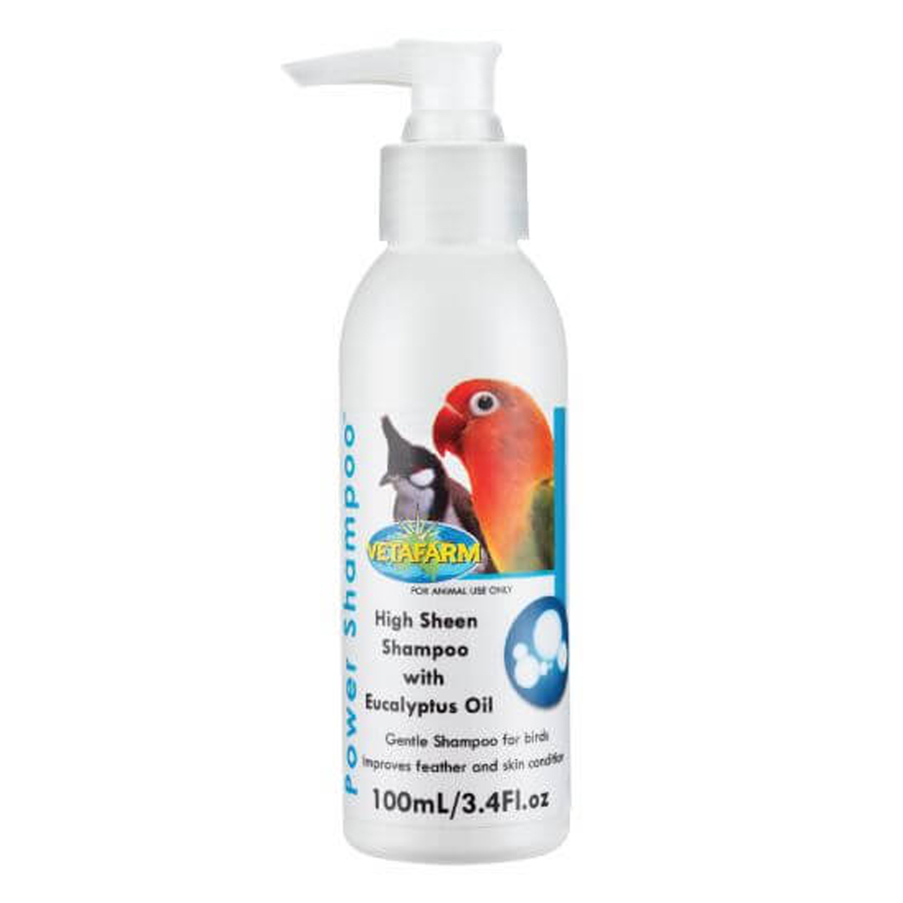 Vetafarm Power Shampoo High Sheen Shampoo with Eucalyptus Oil for Birds for Bird Supplies