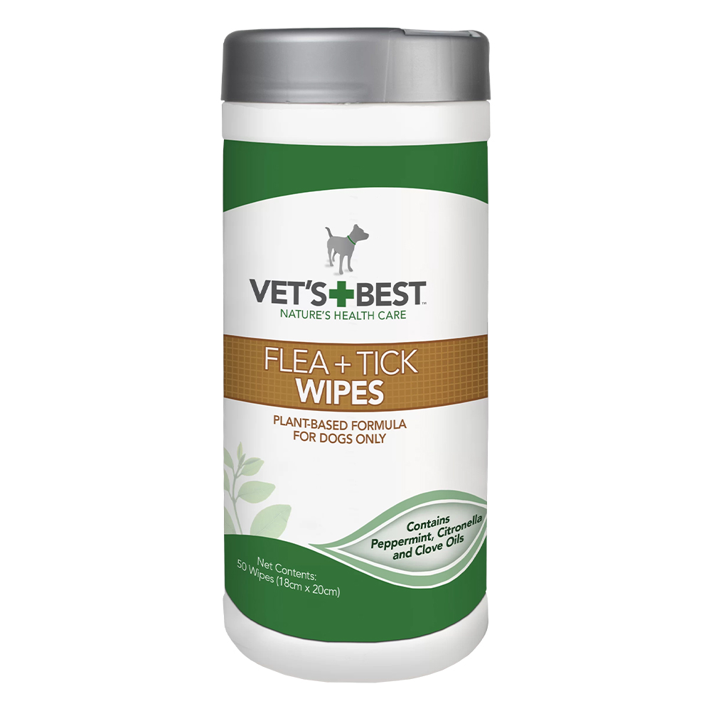 Vet's Best Flea and Tick Wipes for Dogs for Dog Supplies