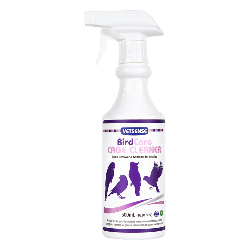 Vetsense BirdCare Cage Cleaner for Birds for Bird Supplies