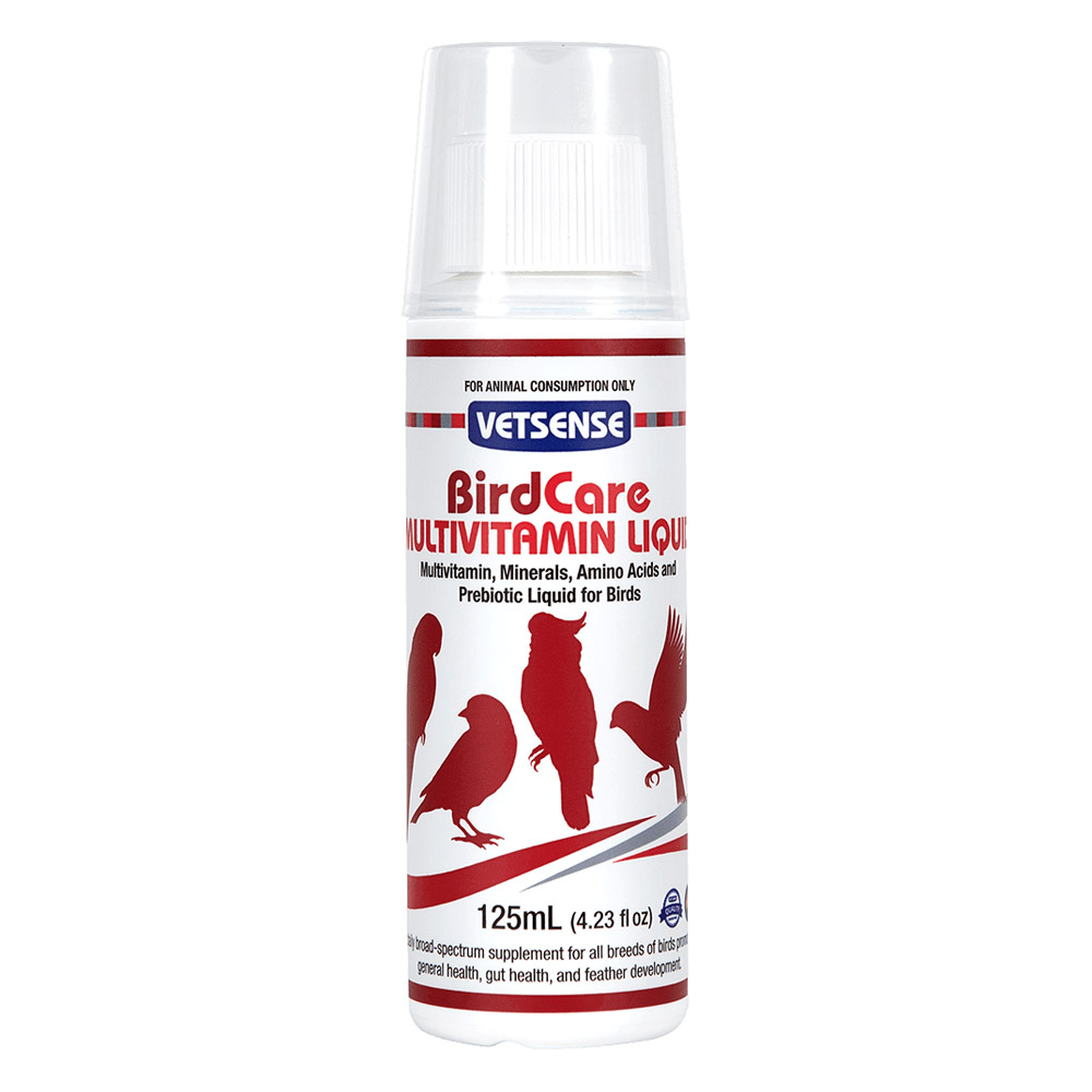 Vetsense BirdCare Multivitamin Liquid for Birds for Bird Supplies