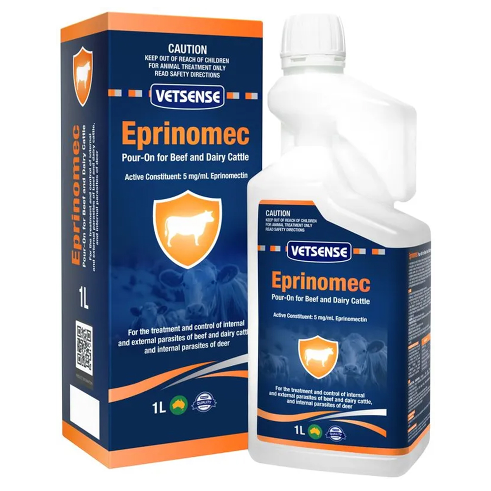 Vetsense Eprinomec Pour-On for Beef and Dairy Cattle