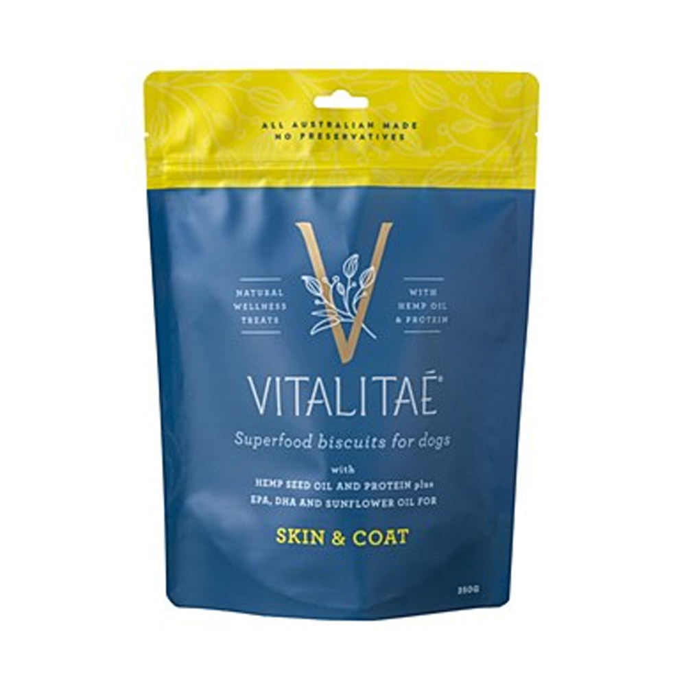 Vitalitae Skin & Coat Superfood Biscuits for Dogs for Dog Supplies