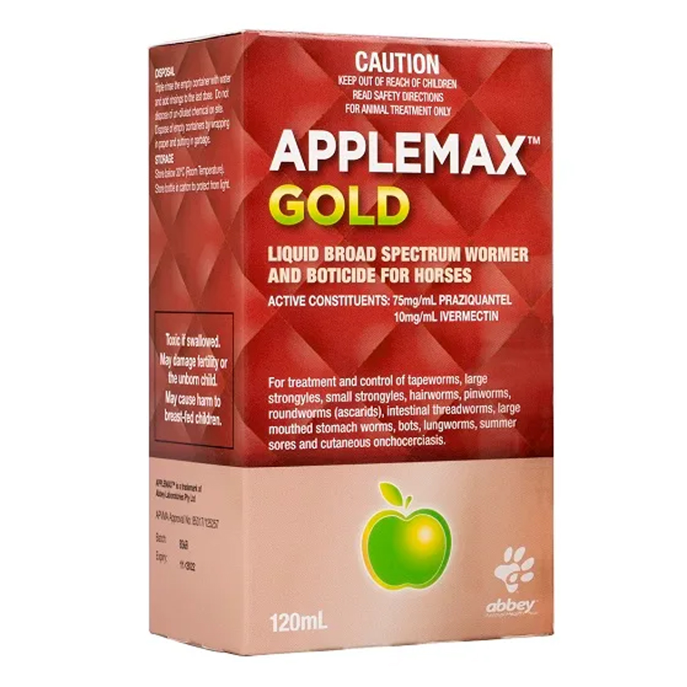 Abbey Applemax Gold Liquid Wormer for Horses