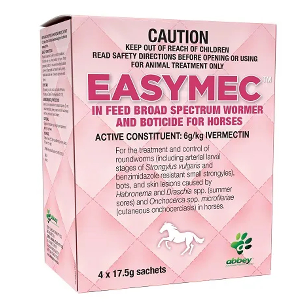Abbey EASYMEC In Feed Broad Spectrum Wormer & Boticide for Horses 17.5 Gm