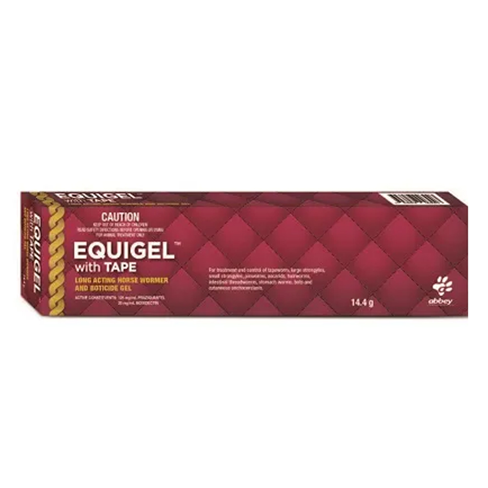 Abbey Labs Equigel with Tape Worming & Boticide Gel Horse Treatment
