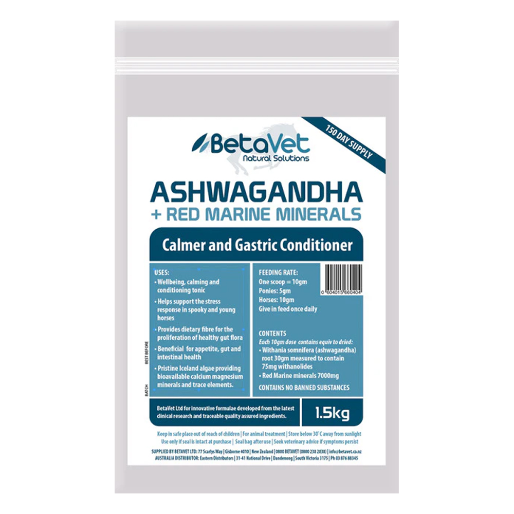 BetaVet Ashwagandha + Red Marine Minerals for Horse