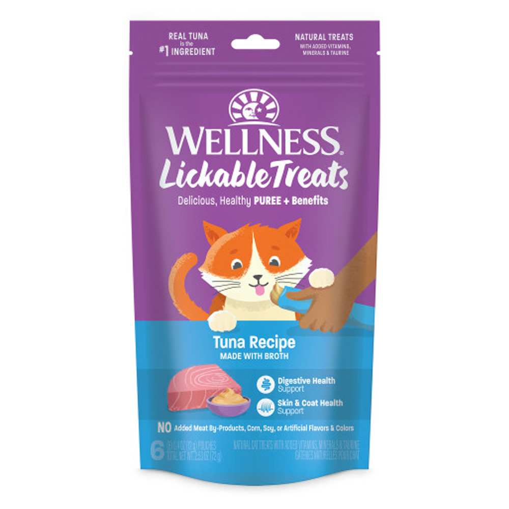 Wellness Lickable Tuna Cat Treats 12 Gms 6 Pack