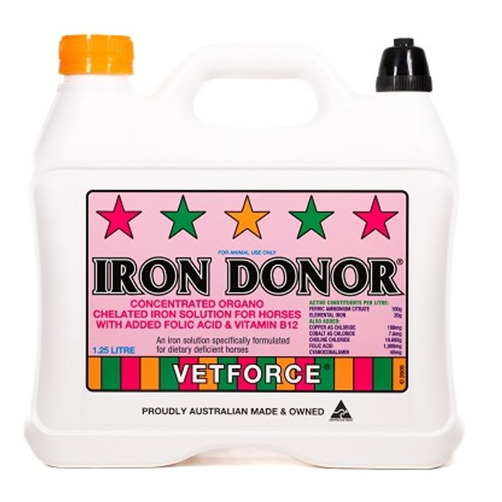 Carbine Chemicals Iron Donor Folic Acid & Vitamin B12 Supplement for Horses
