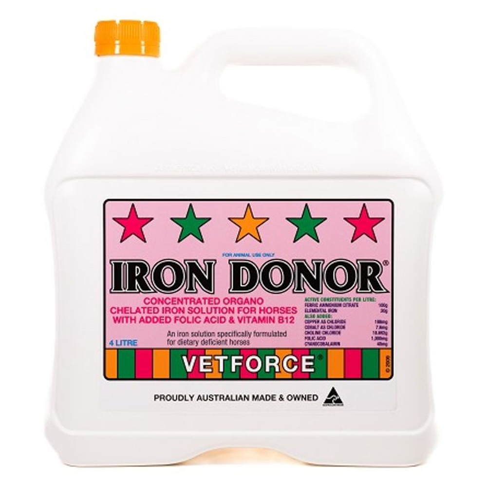 Carbine Chemicals Iron Donor Folic Acid & Vitamin B12 Supplement for Horses