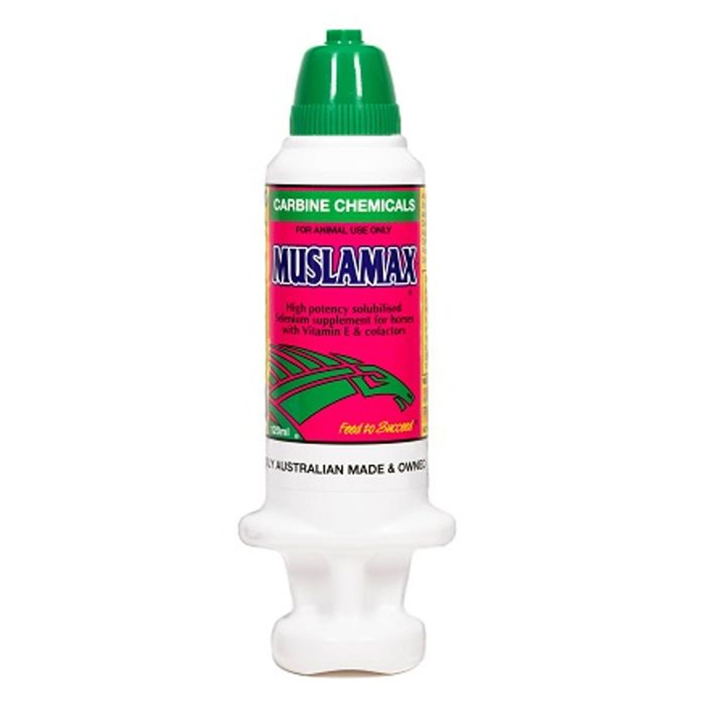 Carbine Chemicals Muslamax Selenium with Vitamin E Supplement for Horses for Horse Supplies
