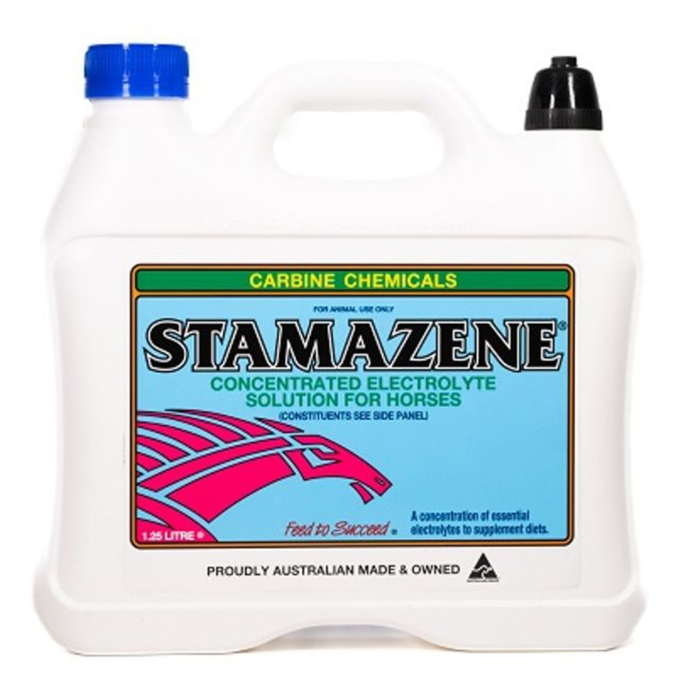 Carbine Chemicals Stamazene Concentrated Electrolyte Solution for Horses for Horse Supplies