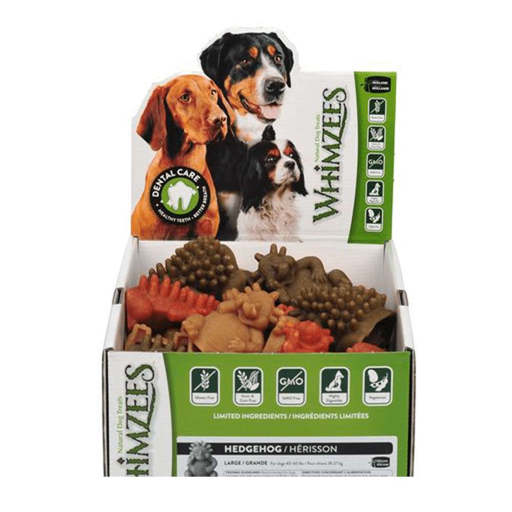 WHIMZEES Hedgehog Dental Bulk Box Dog Treats Extra Large