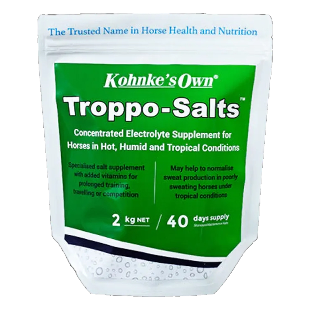 Kohnke's Own roppo-Salts - Electrolytes for horses in hot weather