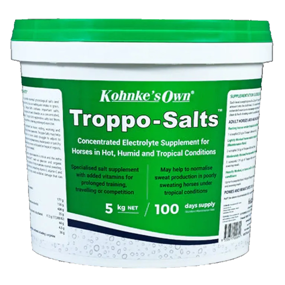 Kohnke's Own roppo-Salts - Electrolytes for horses in hot weather