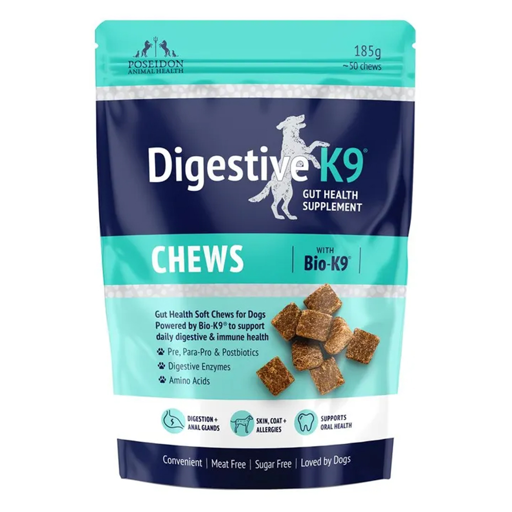 Poseidon Animal Health Digestive K9 Chews Gut Health Supplement For Dogs