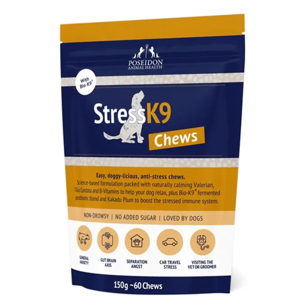 Poseidon Animal Health Stress K9 Chews For Dogs