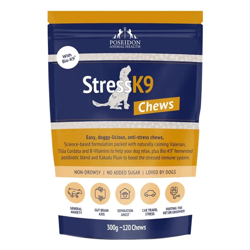 Poseidon Animal Health Stress K9 Chews For Dogs