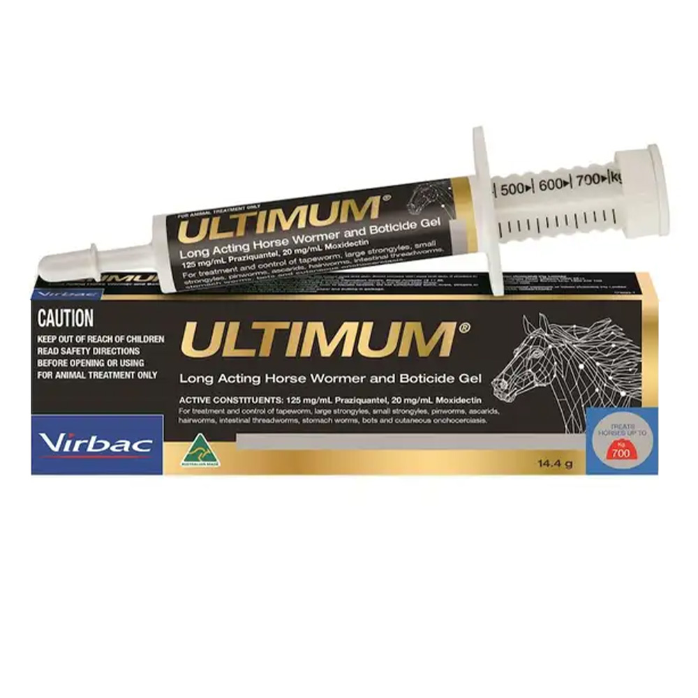 Virbac Ultimum Long Acting Horse Wormer and Boticide Gel for Horse Supplies