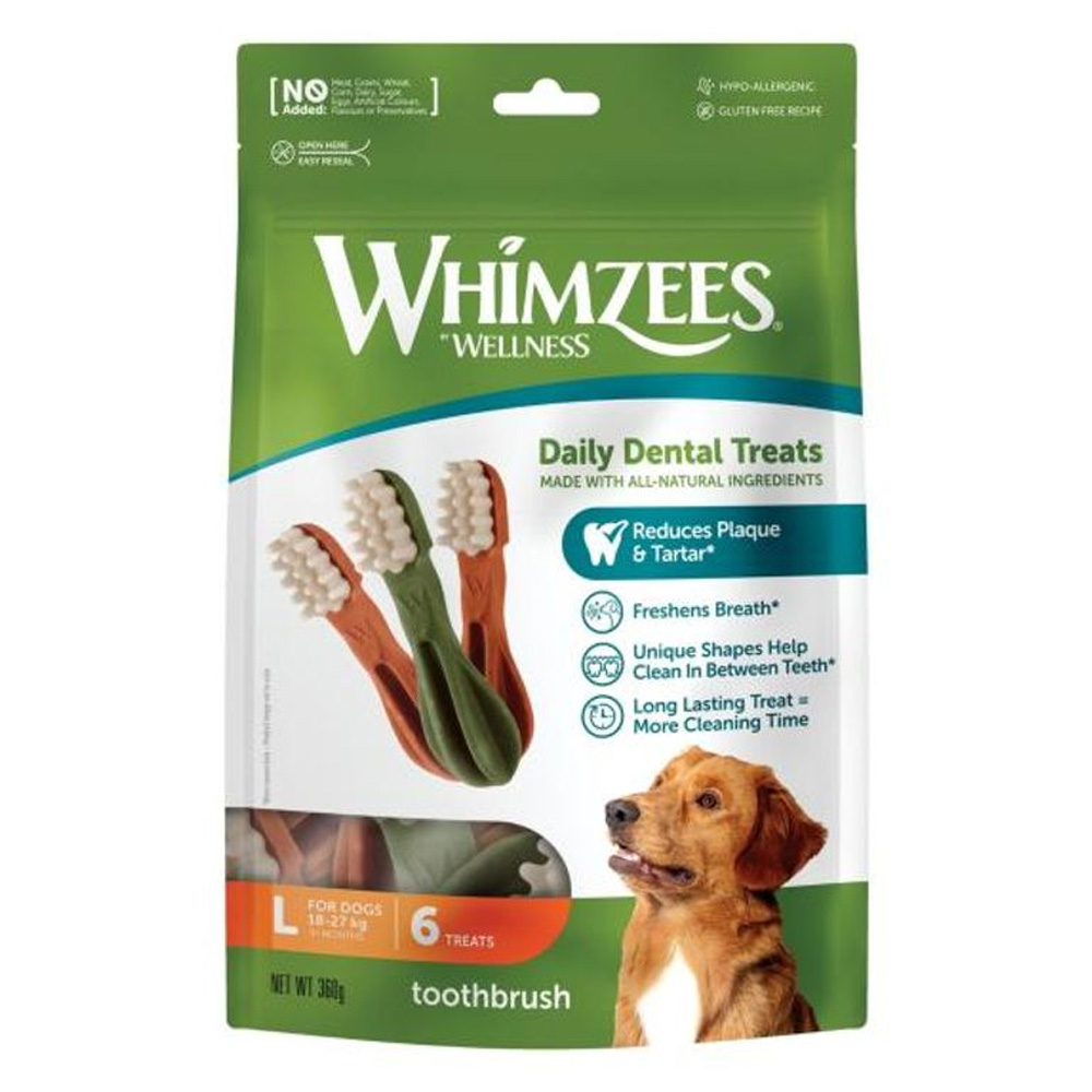 Whimzees ToothBrush Star ValueBag Large Dogs