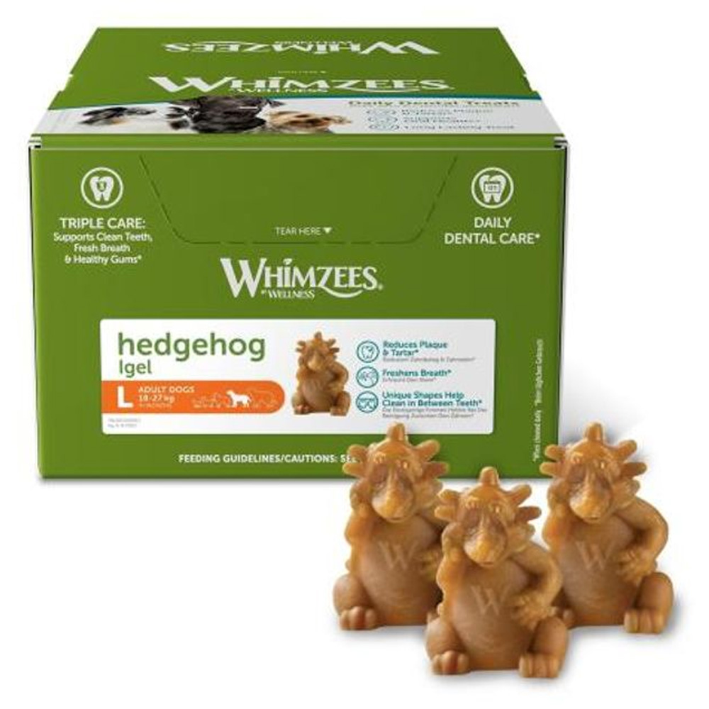 WHIMZEES Hedgehog Dental Bulk Box Dog Treats Large