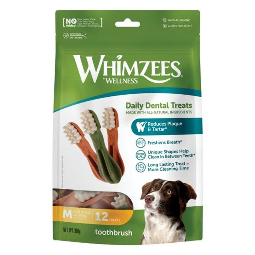 Whimzees ToothBrush Star ValueBag Medium Dogs