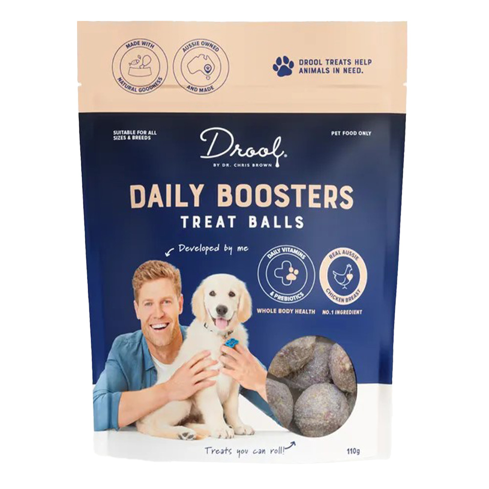Drool by Dr. Chris Brown Daily Boosters Treat Balls for Dogs for Dog Supplies