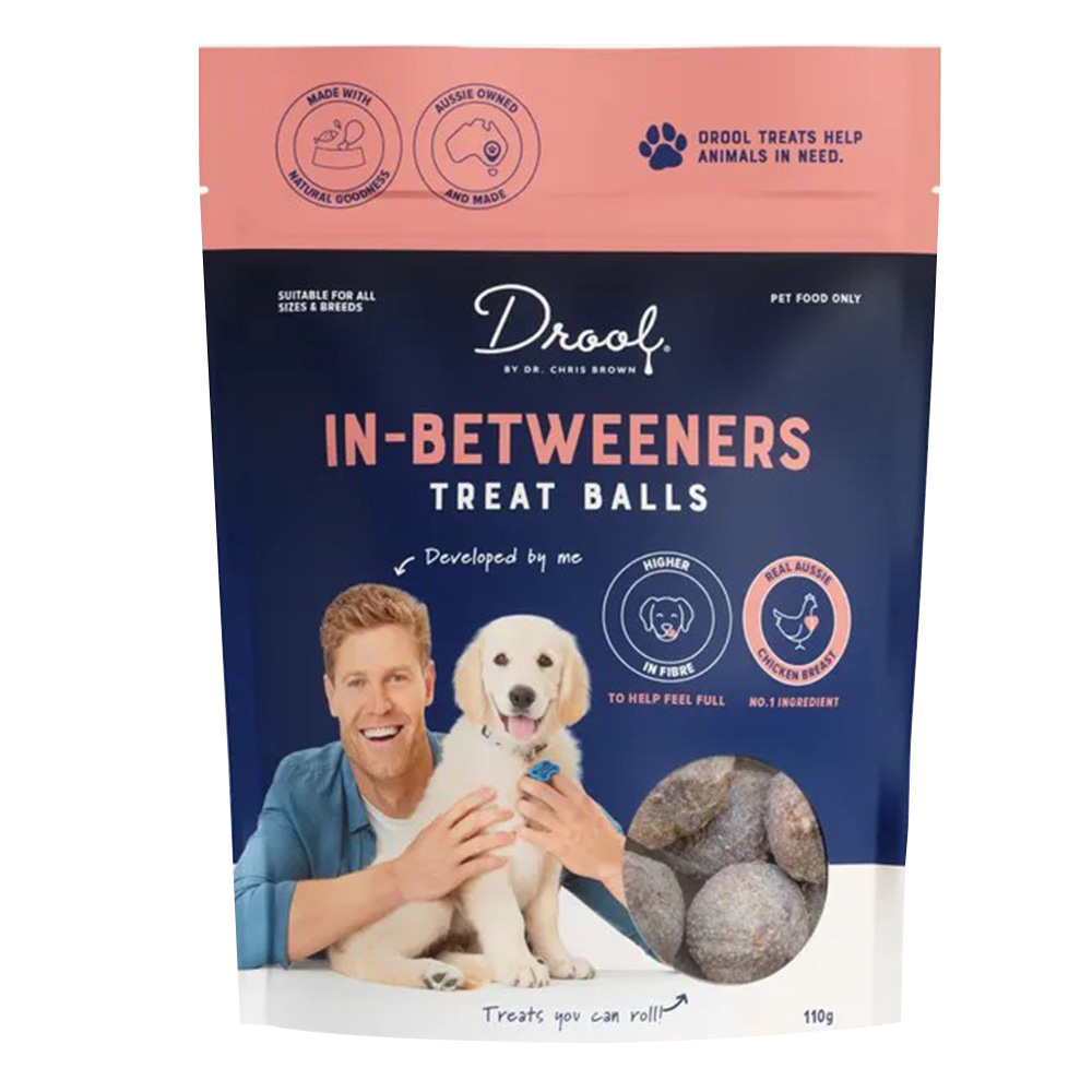 Drool by Dr. Chris Brown In-Betweeners Treat Balls for Dogs for Dog Supplies