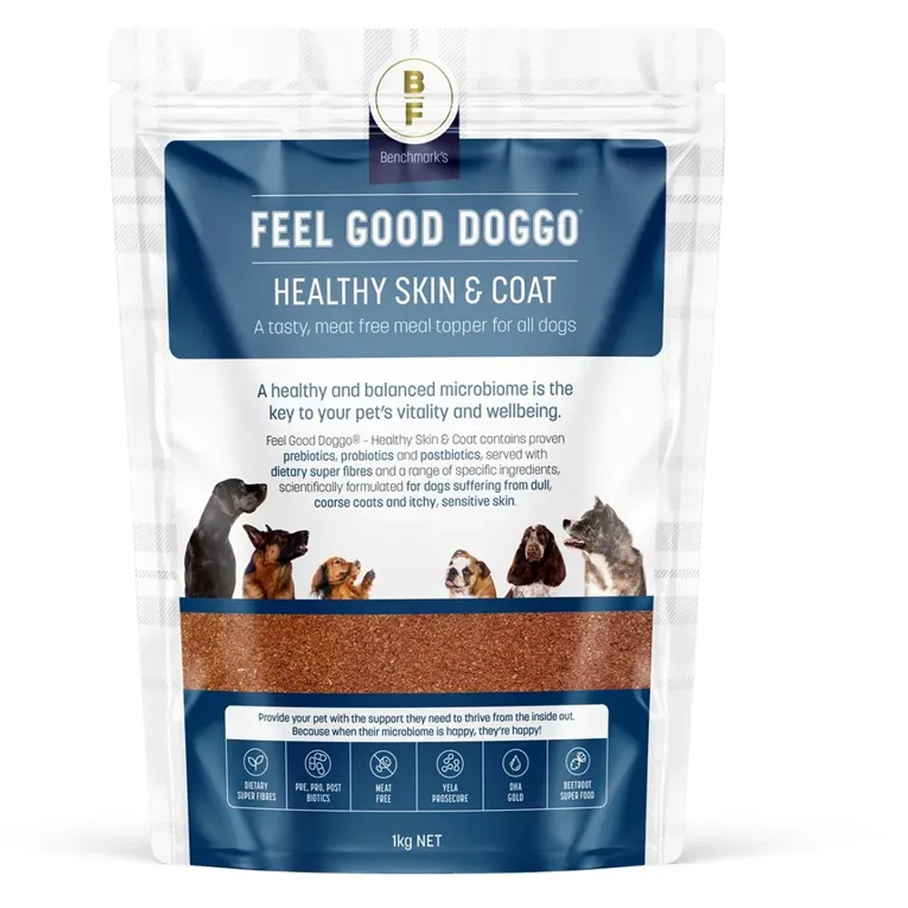 Feel Good Doggo Healthy Skin & Coat Meat Free Meal Topper for All Dogs