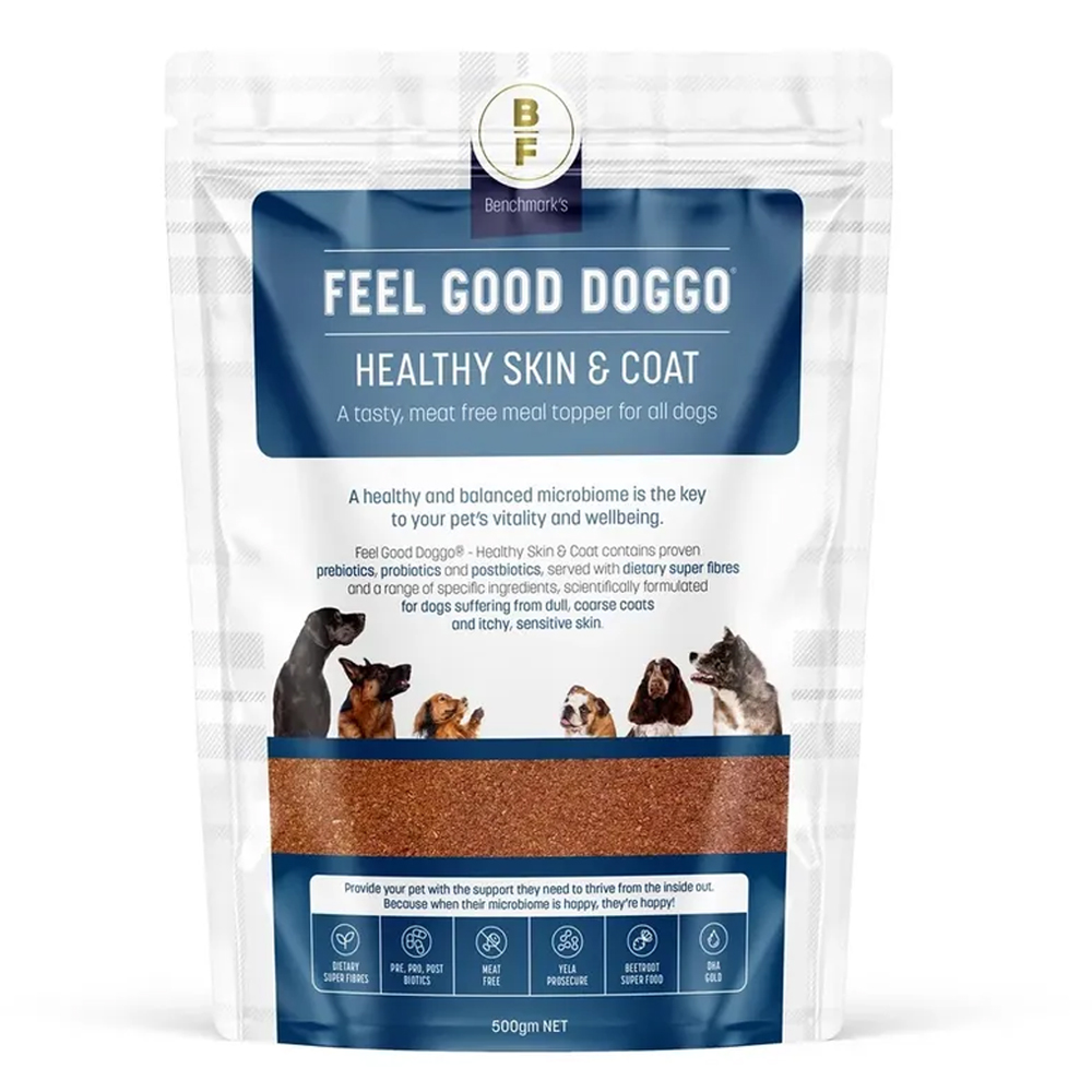 Feel Good Doggo Healthy Skin & Coat Meat Free Meal Topper for All Dogs