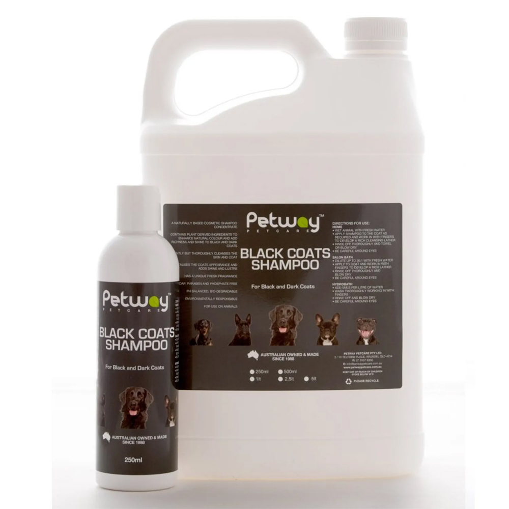 Petway Petcare Black Coats Shampoo For Black And Dark Coats For Dogs