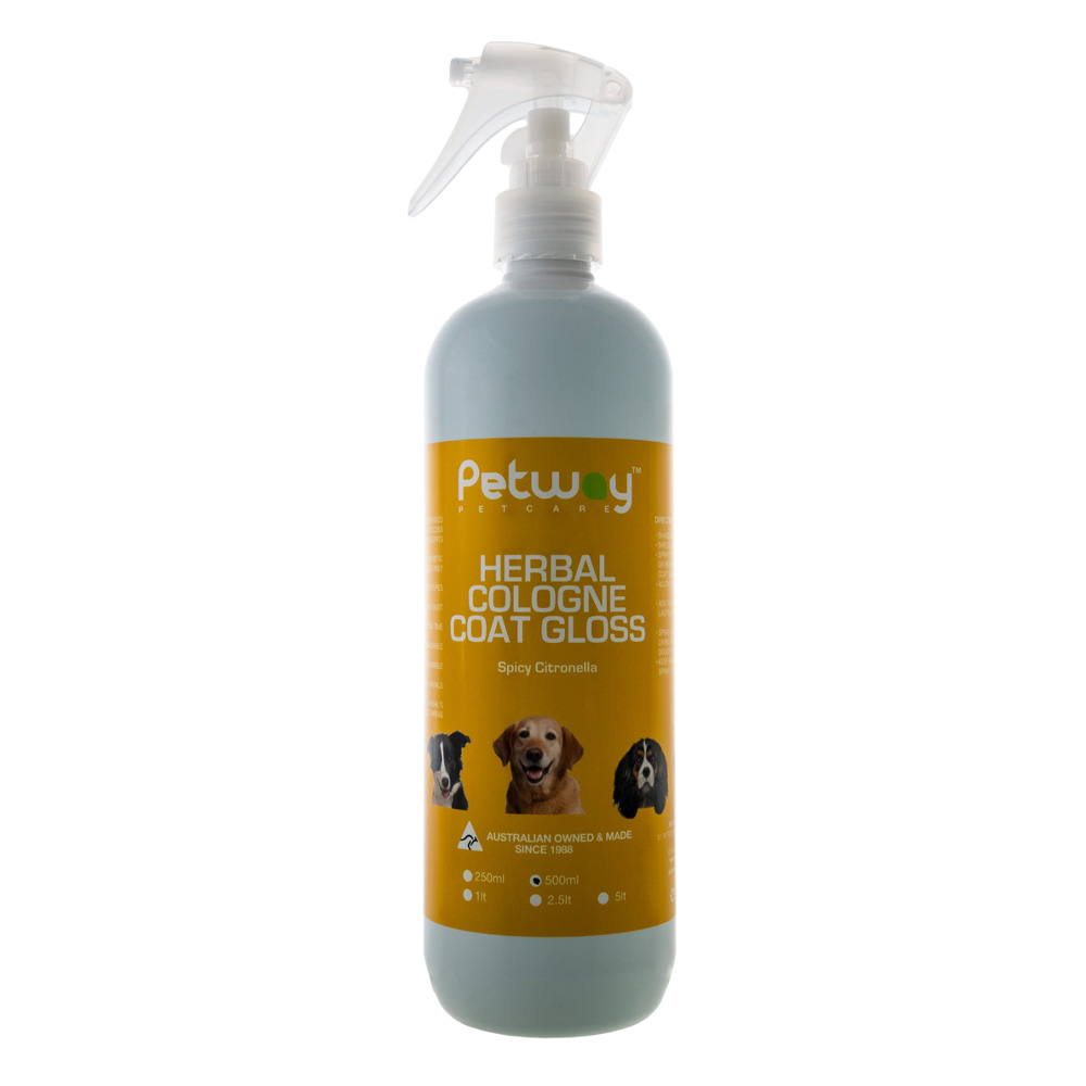 Petway Petcare Herbal Cologne Coat Gloss Spicy Citronella For Dogs for Dog Supplies