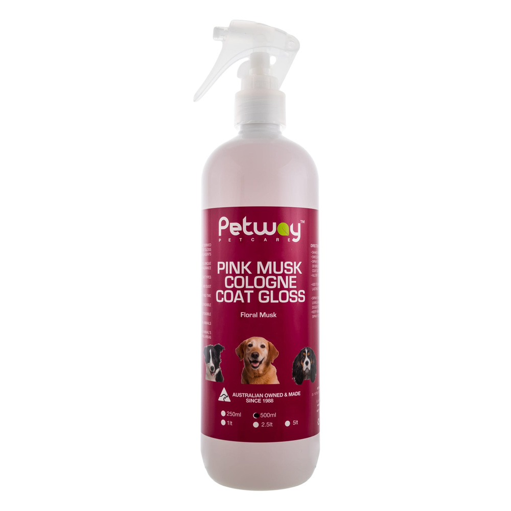 Petway Petcare Pink Musk Cologne Coat Gloss For Dogs for Dog Supplies