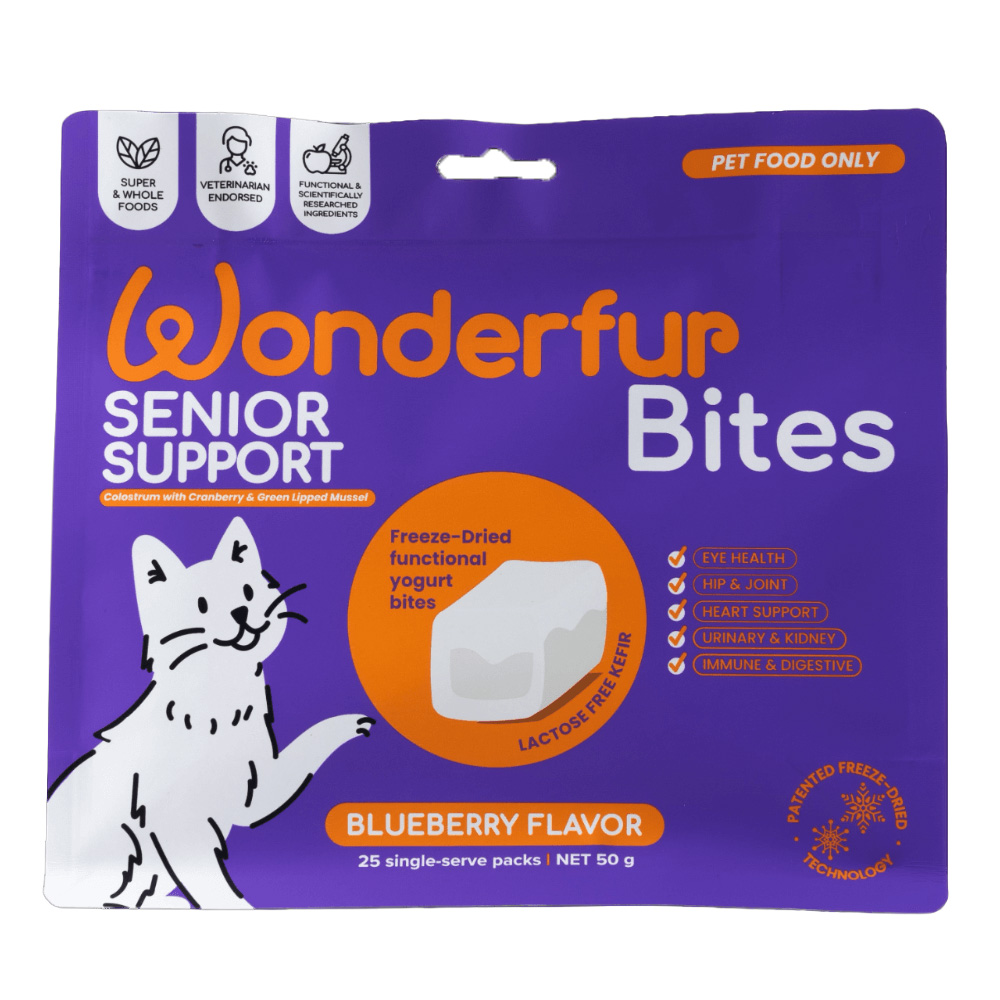 Wonderfur Bites Senior Support Chews for Cats