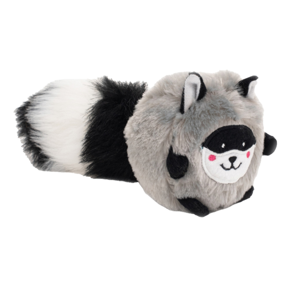 Zippy Paws Bushy Throw Toys For Dogs - Raccoon 1 Pack