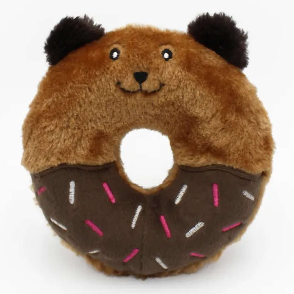 Zippy Paws Donutz Buddies Toys For Dogs - Bear 1 Pack