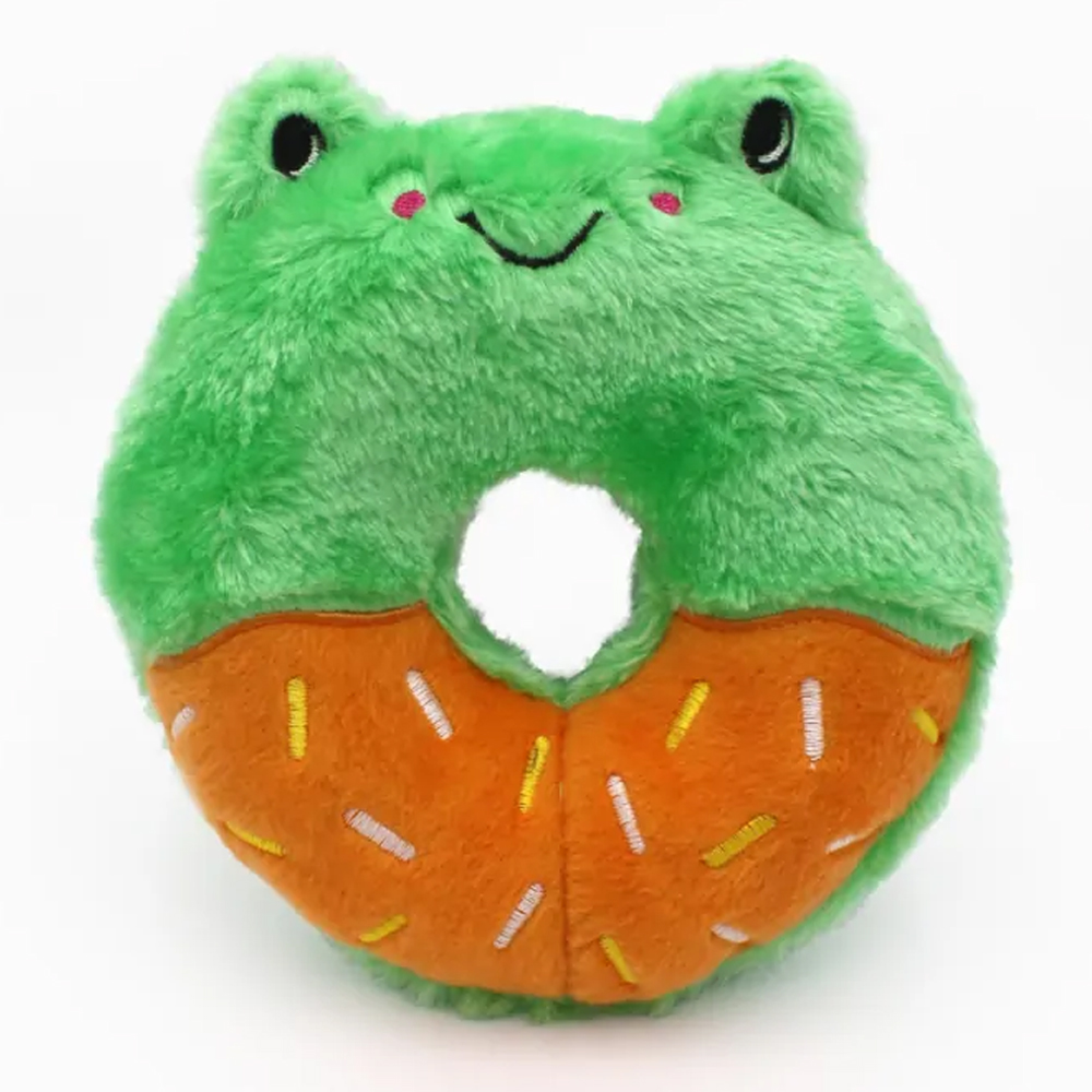 Zippy Paws Donutz Buddies Toys For Dogs - Frog 1 Pack