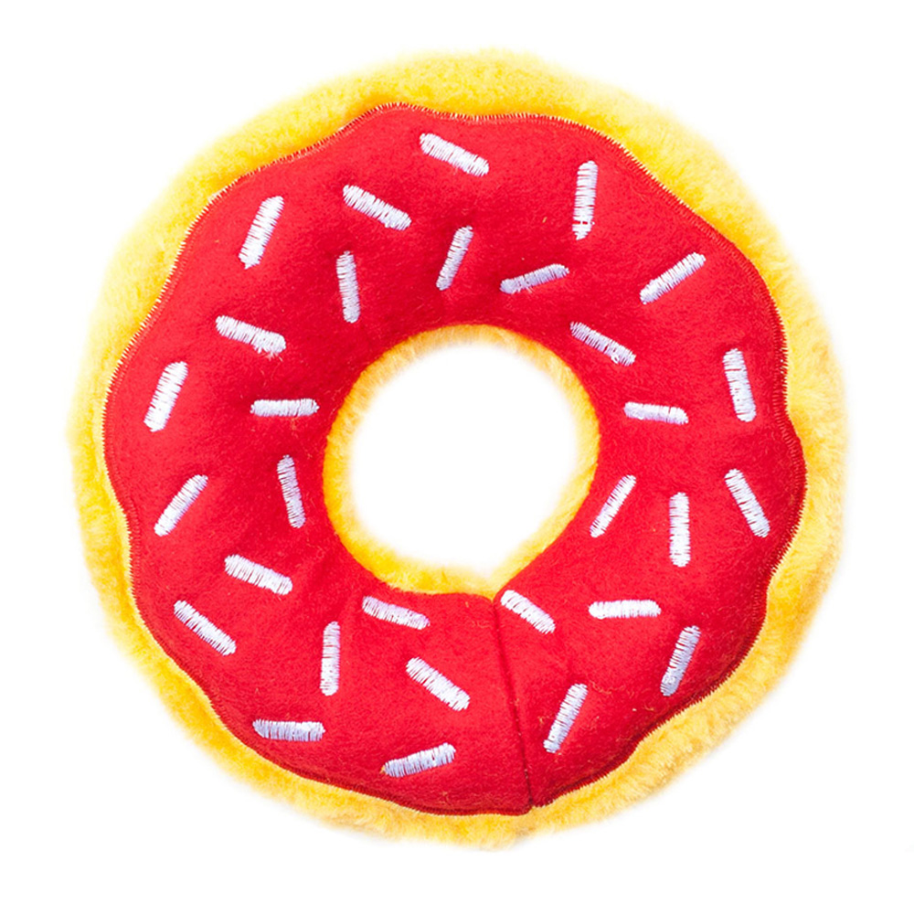 Zippy Paws Donutz Toys For Dogs - Cherry 1 Pack