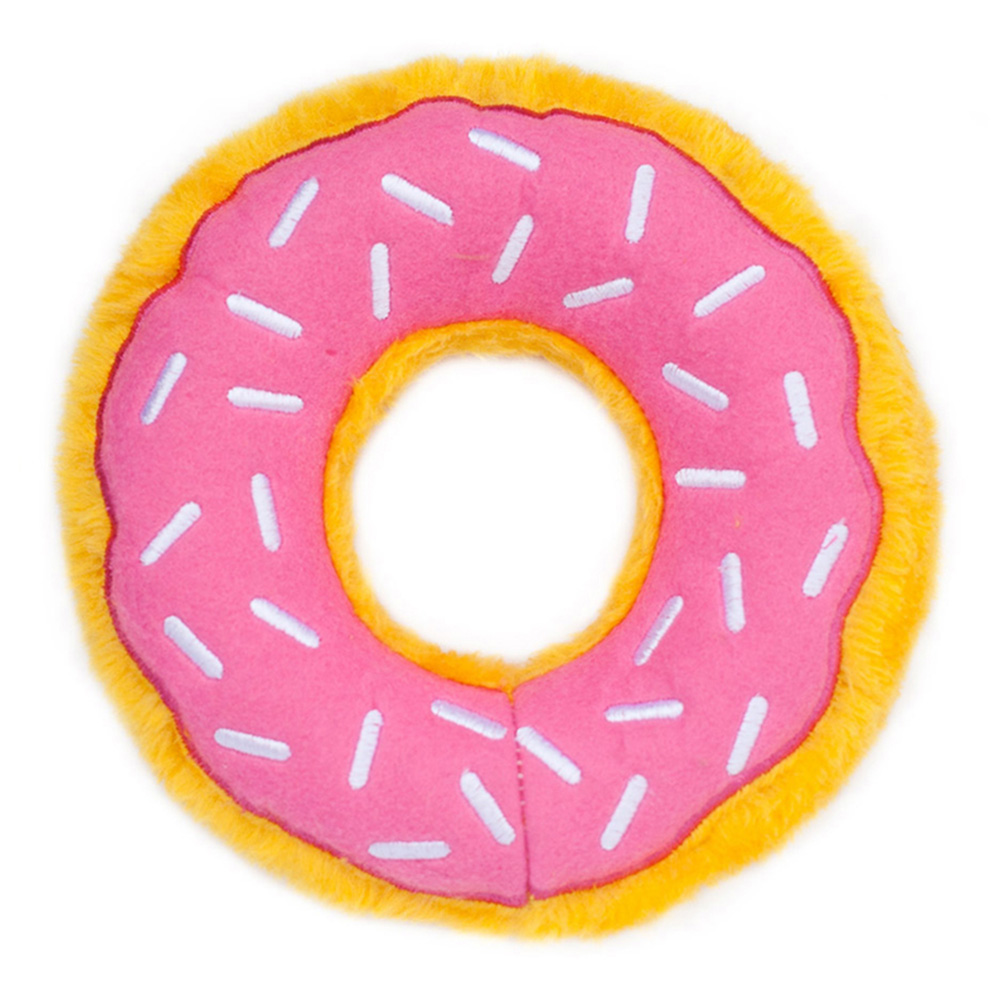 Zippy Paws Donutz Toys For Dogs - Straweberry 1 Pack