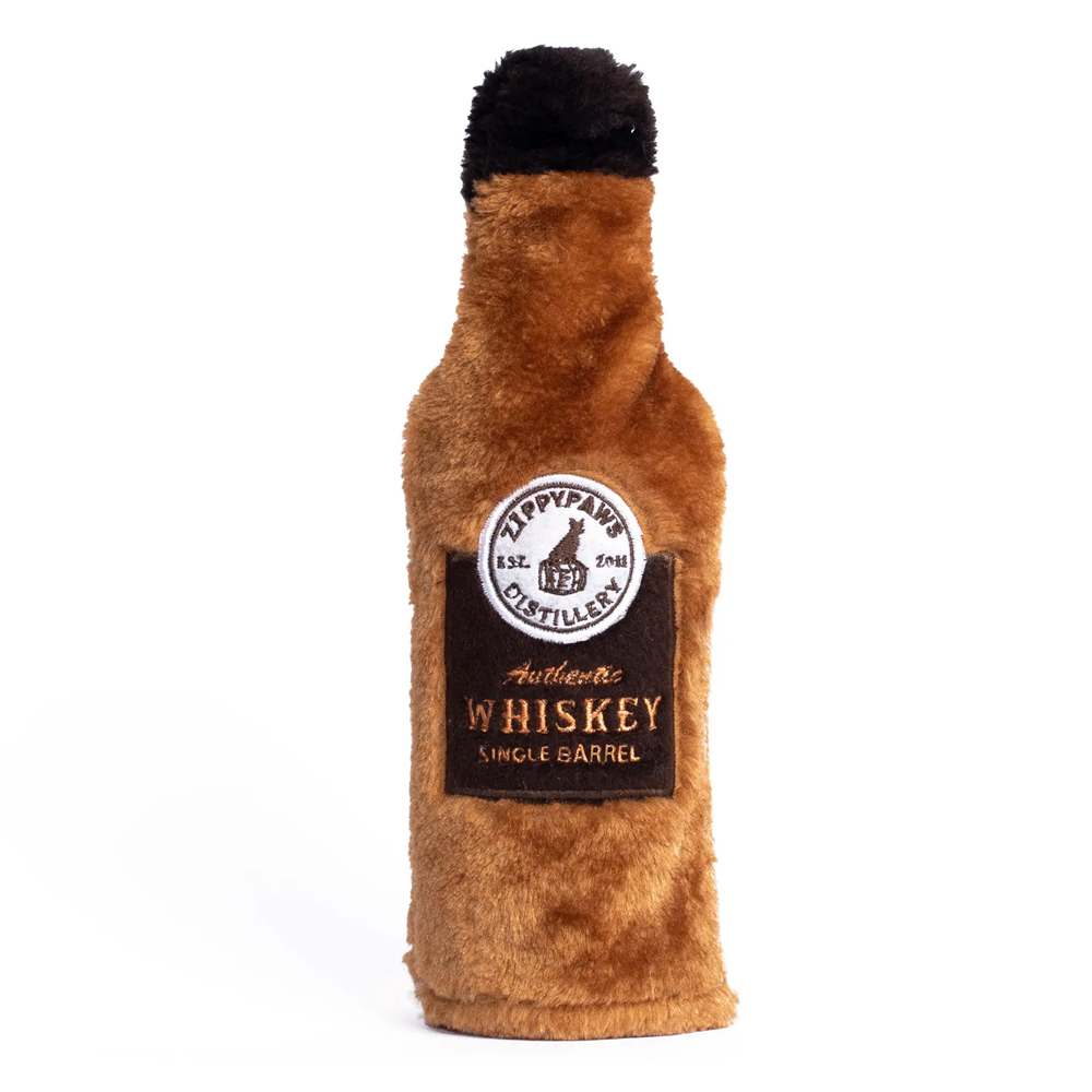 Zippy Paws Happy Hour Crusherz Toys For Dogs - Whiskey 1 Pack