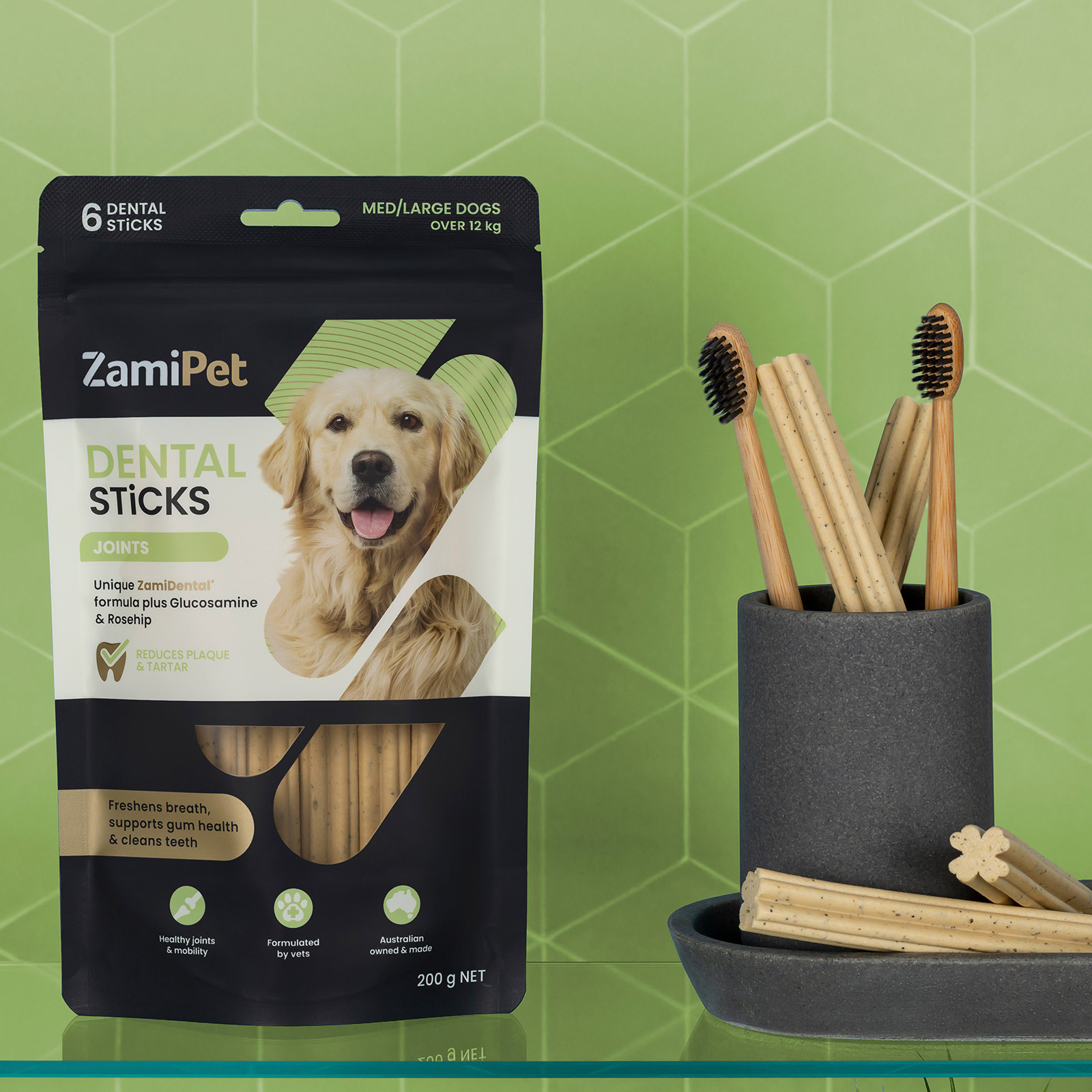 ZamiPet Dental Sticks Joint Dog Treats (Medium/Large Over 12kg)