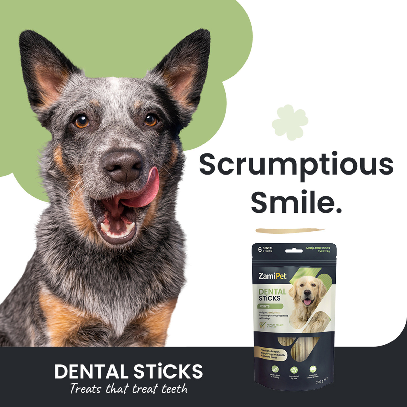 ZamiPet Dental Sticks Joint Dog Treats (Medium/Large Over 12kg)