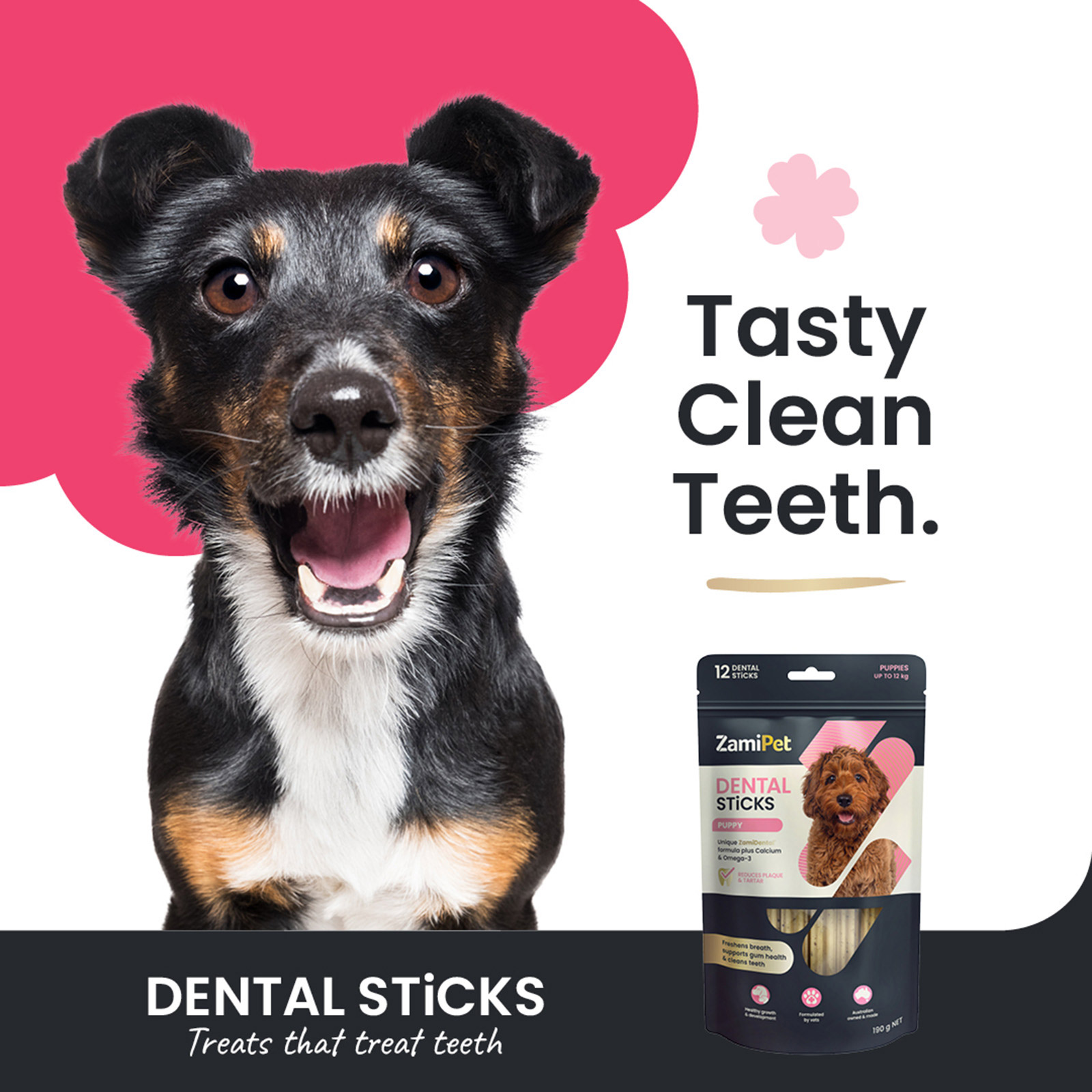 ZamiPet Dental Sticks Puppy Dog Treats (Up to 12kg)